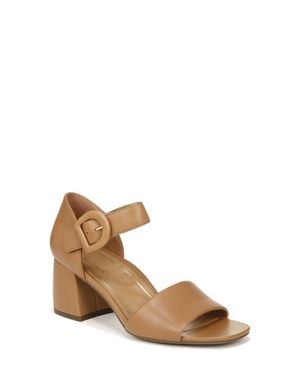 Vionic Chardonnay Block Heel Sandal - Brown