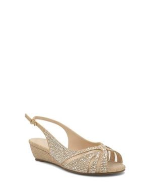 Paradox London Jocelyn Slingback Wedge Sandal - Natural