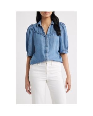 Beach Lunch Lounge Indira Denim Shirt - Blue