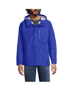 Lands' End Waterproof Rain Jacket - Blue