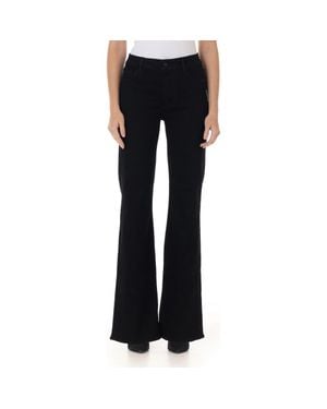 Fidelity Katie High Rise Classic Flare Jeans - Black