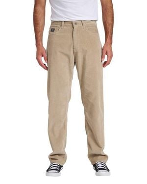 Quiksilver Landers Regular Fit Corduroy 5-Pocket Pants - Natural