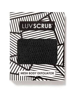 LUV SCRUB Mesh Body Exfoliator - Black
