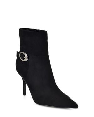 Nine West Gretzy Buckle Embellished Bootie - Black