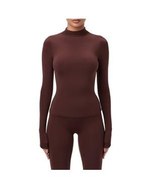 Naked Wardrobe Mock Neck Top - Purple