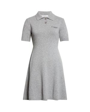 Givenchy Wool & Cashmere Polo Minidress - Gray