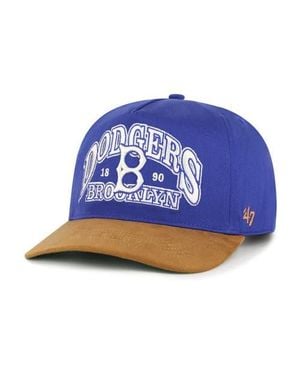 '47 Brooklyn Dodgers Cooperstown Break Wood Suede Hitch Adjustable Hat - Blue