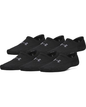 Under Armour Vanish 6-Pack No-Show Socks - Black