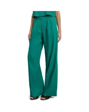 FAVORITE DAUGHTER The Favorite Pant Pleated Wide Leg Pants - Green