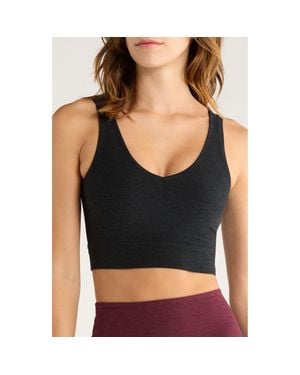 Beyond Yoga Space Dye Longline Sports Bra - Black