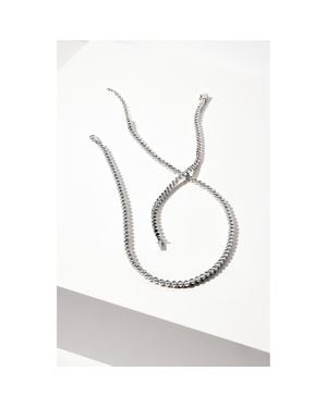 Monica Vinader Diamond Essential Tennis Necklace - White