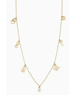 Oradina Forever Yours Charm Necklace - White
