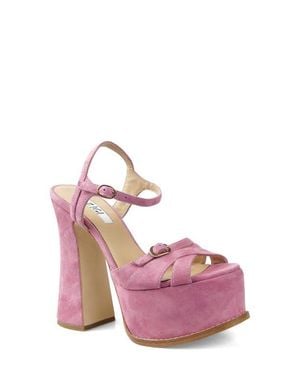 Zigi Harbor Ankle Strap Platform Sandal - Pink