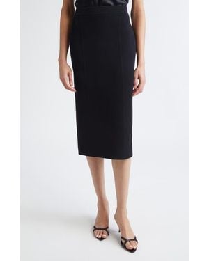 St. John Venezia Knit Pencil Skirt - Black