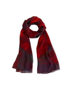 Lost Pattern La Rosa Silk Shawl - Red