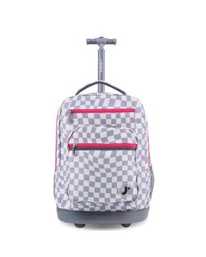 J World Sun Dance Laptop 20 Rolling Backpack - Gray