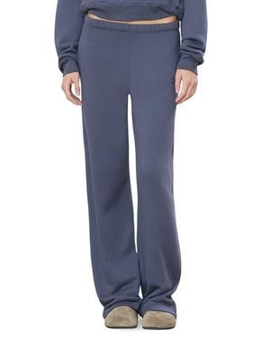 ÉTERNE Oversized Wide Leg Pants - Blue