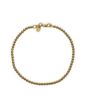 Argento Vivo Sterling Silver 18 Karat Plate Sphere Necklace - White