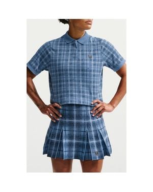 Nike Fairway Cropped Polo - Blue