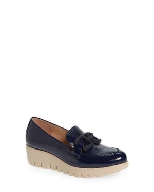 Wonders San Marino Platform Loafer - Blue