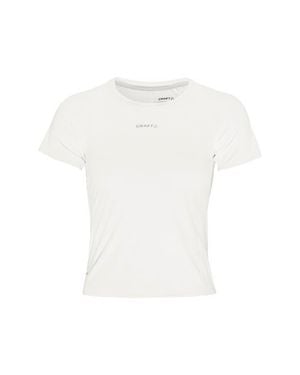 C.r.a.f.t Crewneck Cropped Running T-Shirt - White
