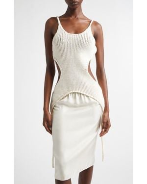 AISLING CAMPS Kora Corset Sweater - White