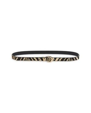 Madewell Genuine Calf Hair Western Belt - White