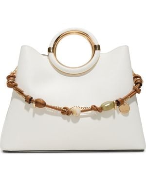 ALDO Doviegemm Faux Leather Top Handle Bag - White