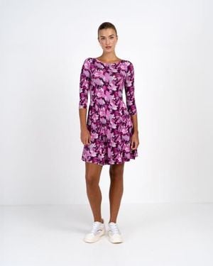 Kettlewell Brushed Floral Dress - Red