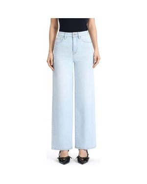 Bayeas High Waist Ankle Tapered Jeans - Blue