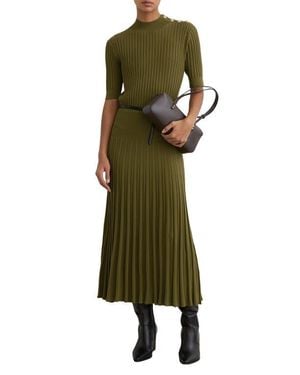 Reiss Harriet Wool Blend Double Breasted Jacket - Green