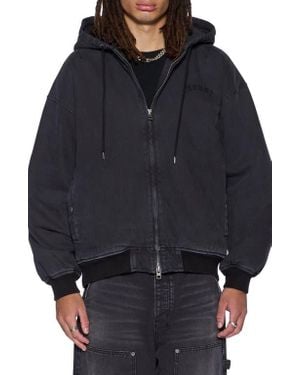 Ksubi Studded Logo Hooded Jacket - Black