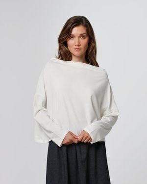 JUANA Hemp Essentials Off The Shoulder Top - White