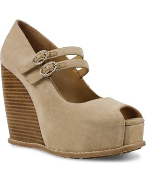 Zigi Platform Wedge Sandal - Natural