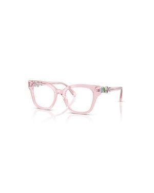 Swarovski 52Mm Square Optical Glasses - Pink