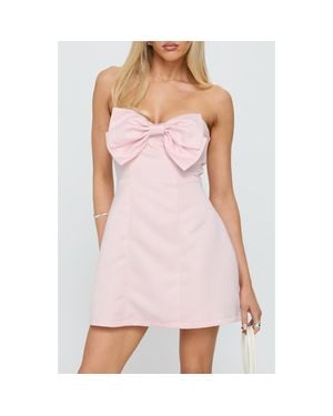 Princess Polly Mousse Strapless Minidress in Yellow | Lyst