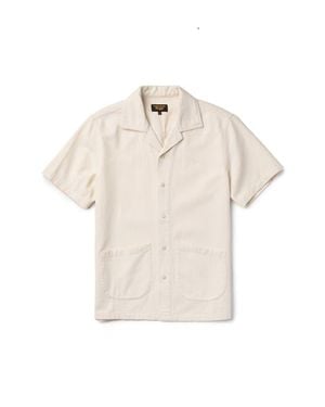 Seager Co. Southpaw Whippersnapper Cotton Twill Snap-Up Shirt - Natural