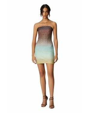 Missoni Strapless Mini Dress - Blue
