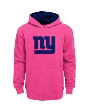 Outerstuff Girls Youth New York Giants Prime Hoodie - Pink