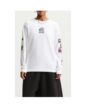 Nike Sportswear Long Sleeve Graphic T-Shirt - White
