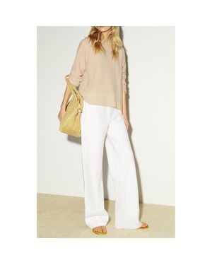 Reformation Cashmere Boyfriend Sweater - Natural