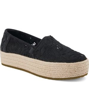 TOMS Valencia Platform Espadrille - Blue