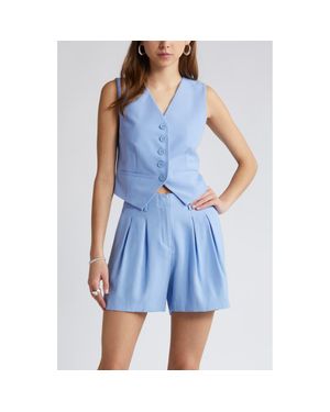 Open Edit Tailored Vest - Blue