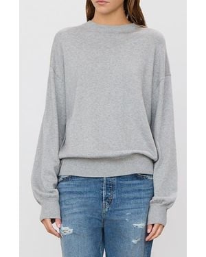 ÉTERNE Brock Cotton & Cashmere Sweater - Gray
