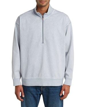 G-Star Washed Hb Relaxed Half Zip Pullover - Gray
