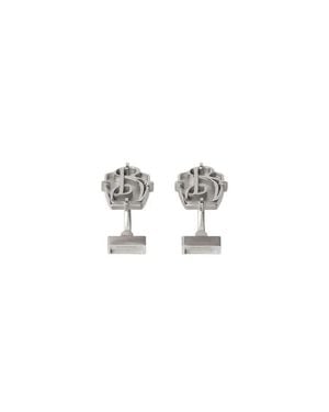 Burberry B Charm Cufflinks - Metallic