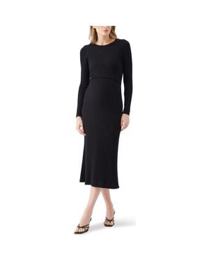 Ripe Maternity Eden Knit Nursing Dress - Black