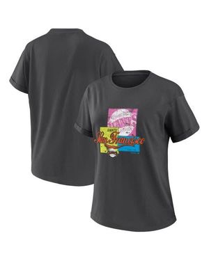 WEAR by Erin Andrews San Francisco Giants Domestic Box Color Boyfriend T-Shirt - Black