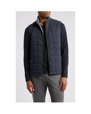 Johnston & Murphy Box Quilt Vest - Black