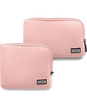 KUSSHI On The Go Pouch Set - Pink
